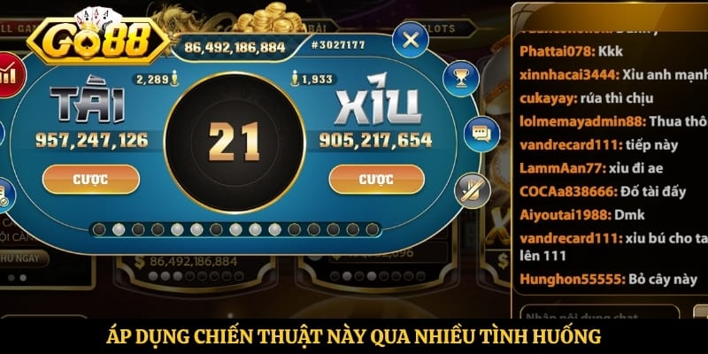 Áp dụng chiến thuật này qua nhiều tình huống